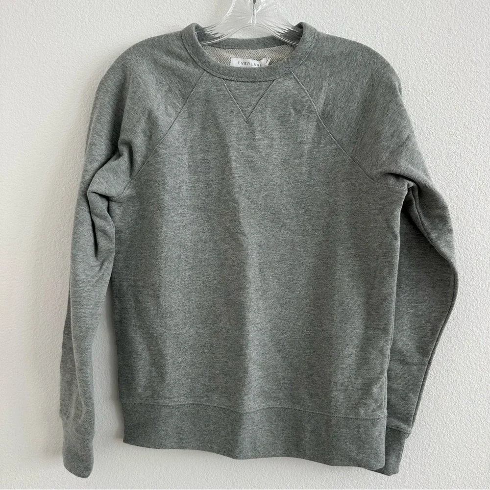 Everlane Men's The Classic French Terry Crew Sweatshirt in Heather Gray Size XXS
